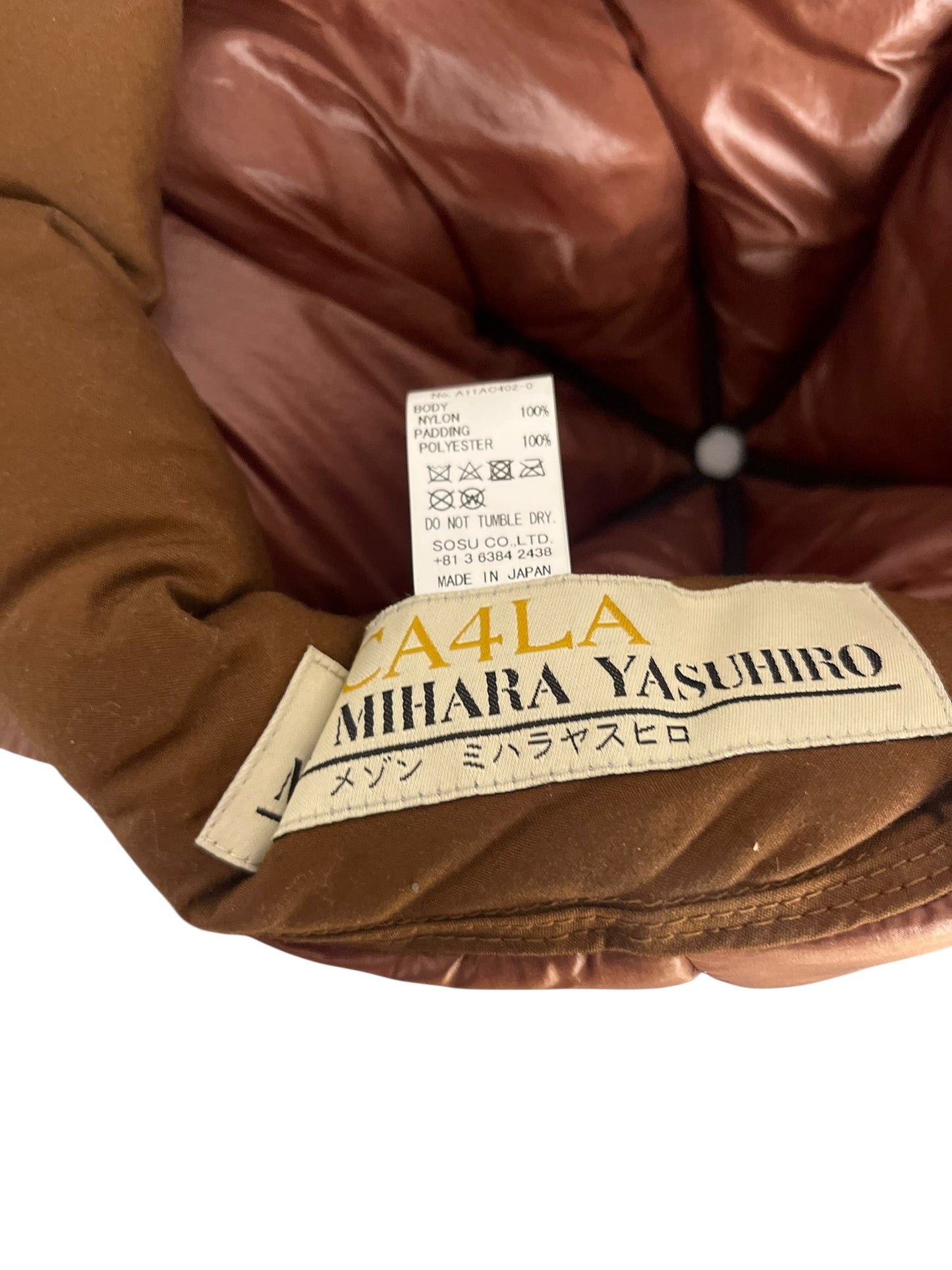 MIHARA YASUHIRO - x CA4LA Puffer cap