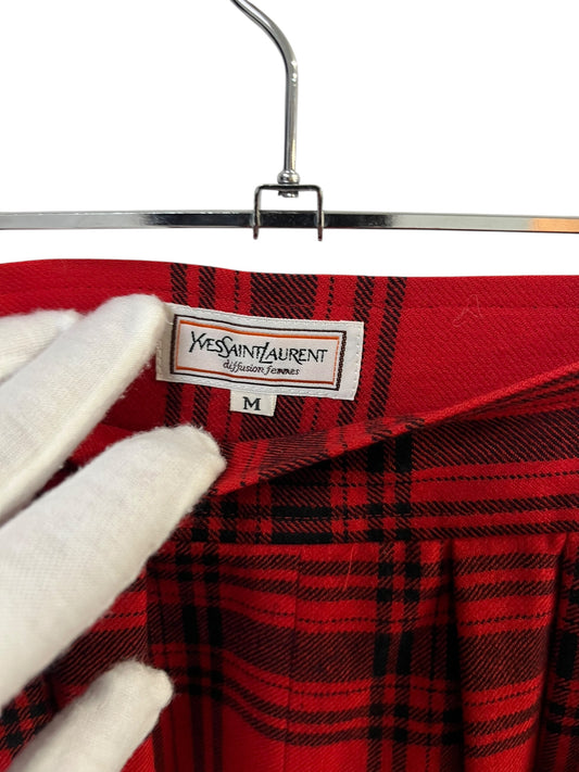 YVES SAINT LAURENT - Tartan skirt