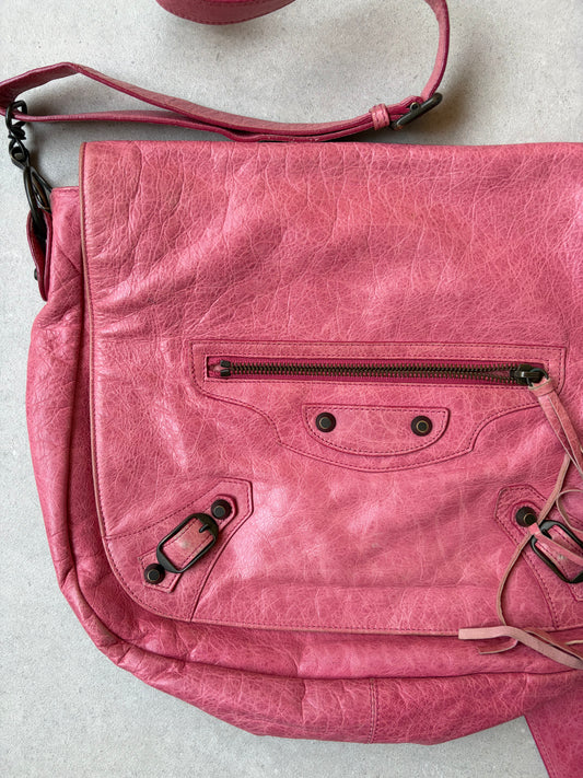 BALENCIAGA - City Moto Messenger bag