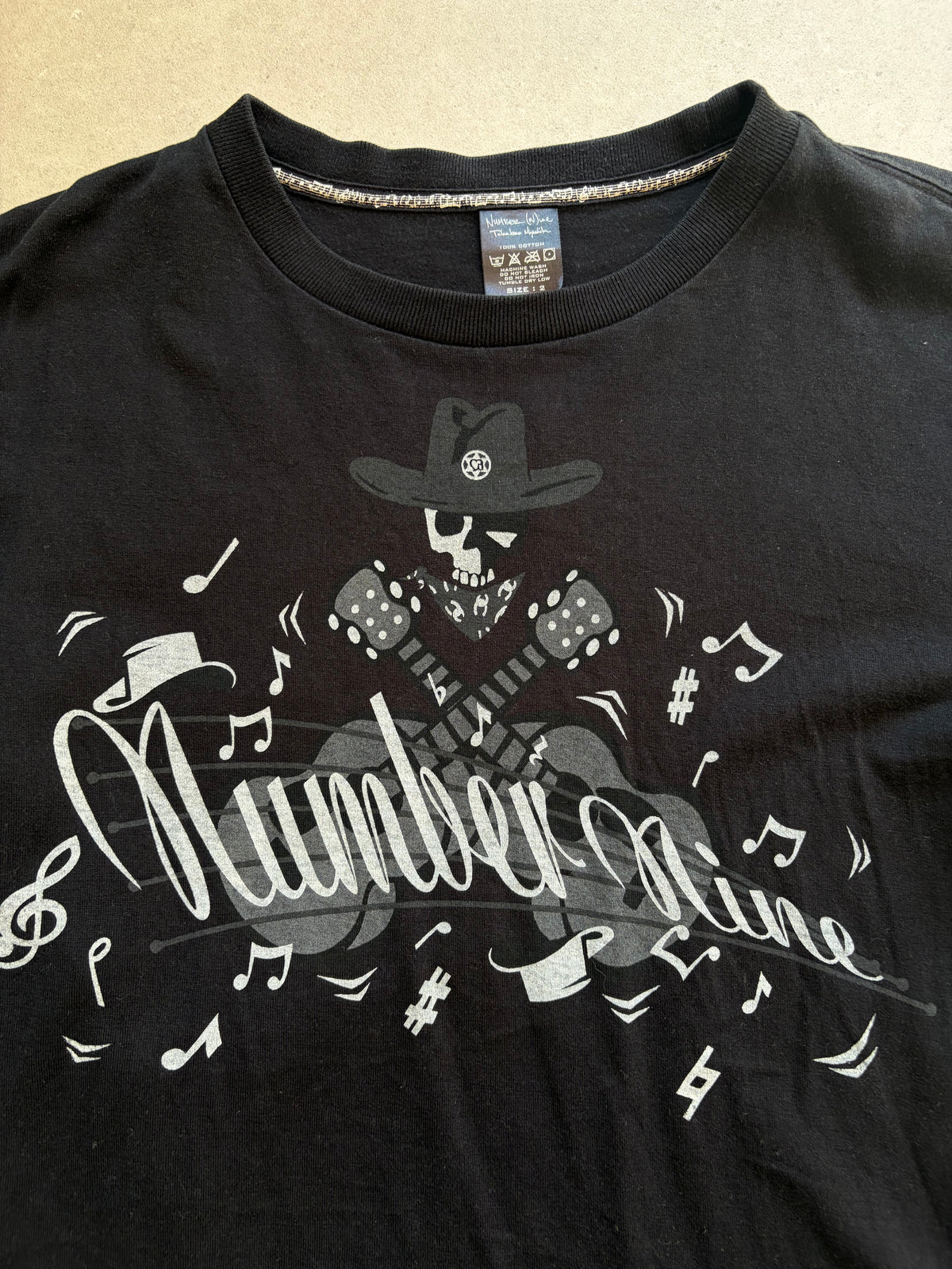 NUMBER (N)INE - Miyashita era skull & music tee