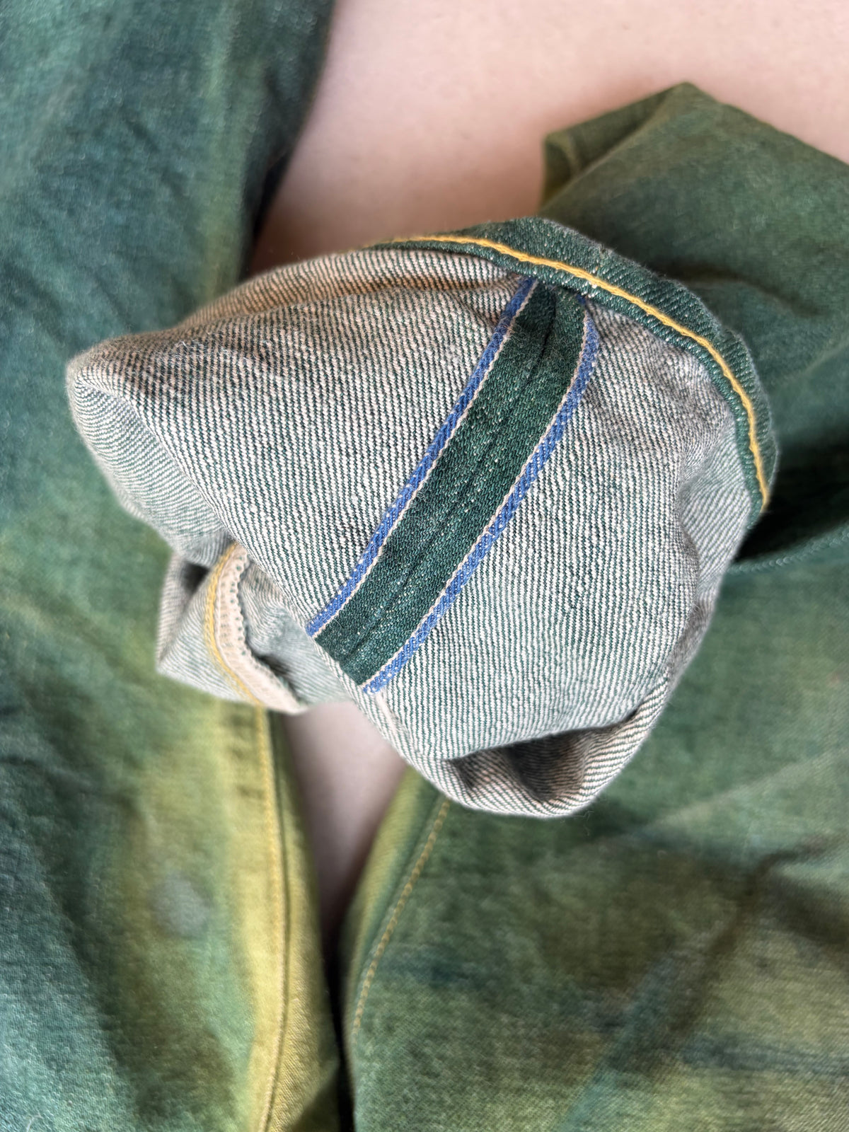 KAPITAL - Green Selvedge denim