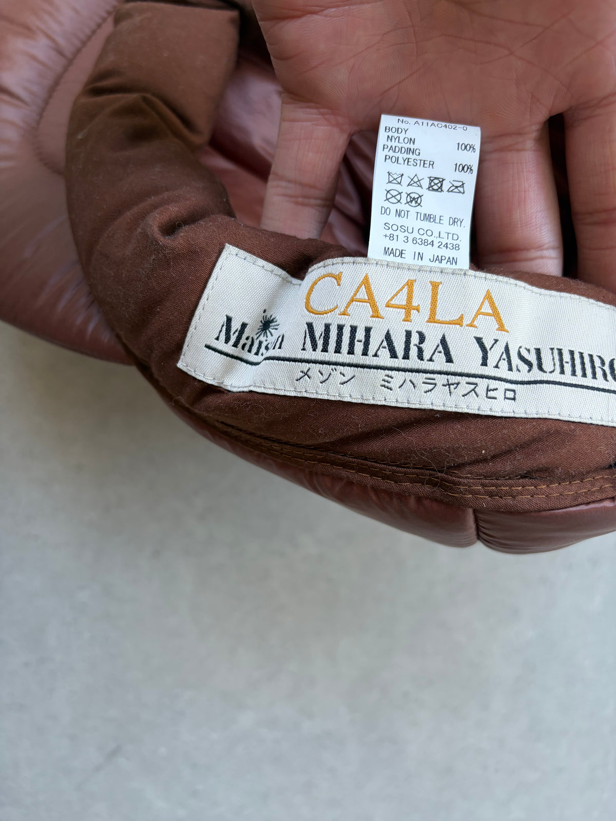 MIHARA YASUHIRO - x CA4LA Puffer cap