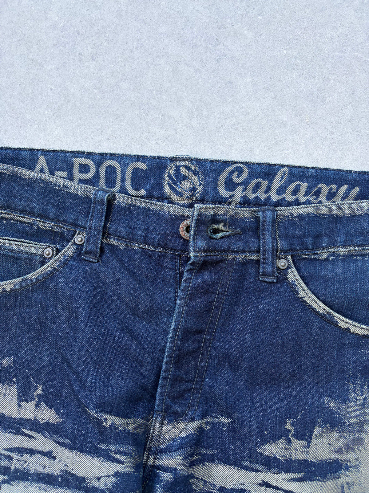 ISSEY MIYAKE - X APOC skeleton denim