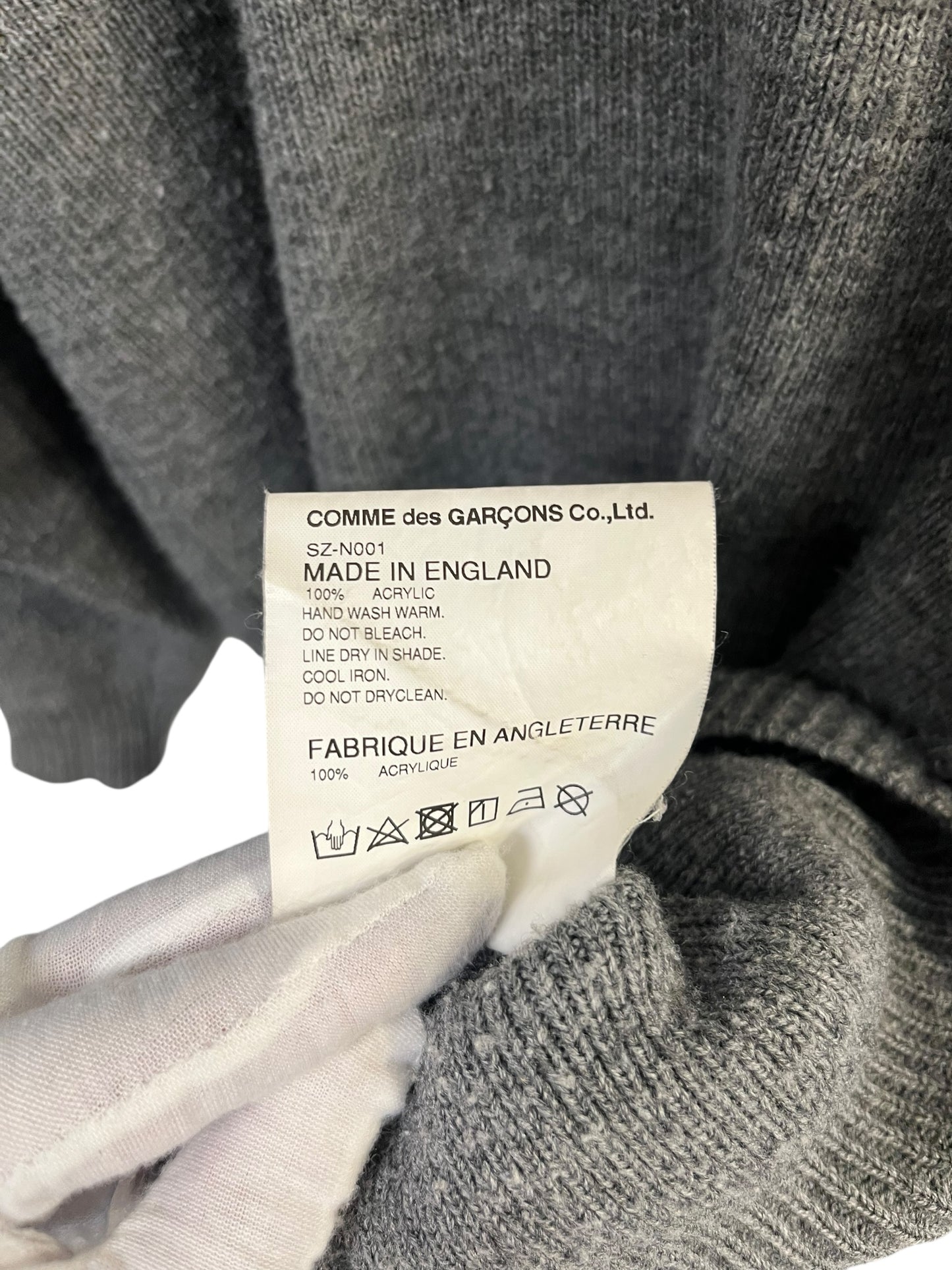 COMME DES GARÇONS - Charles Kirk production knit sweater