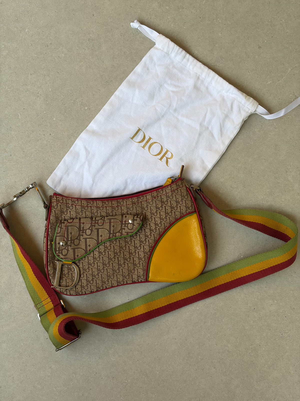 DIOR - Rasta saddle bag by John Galliano