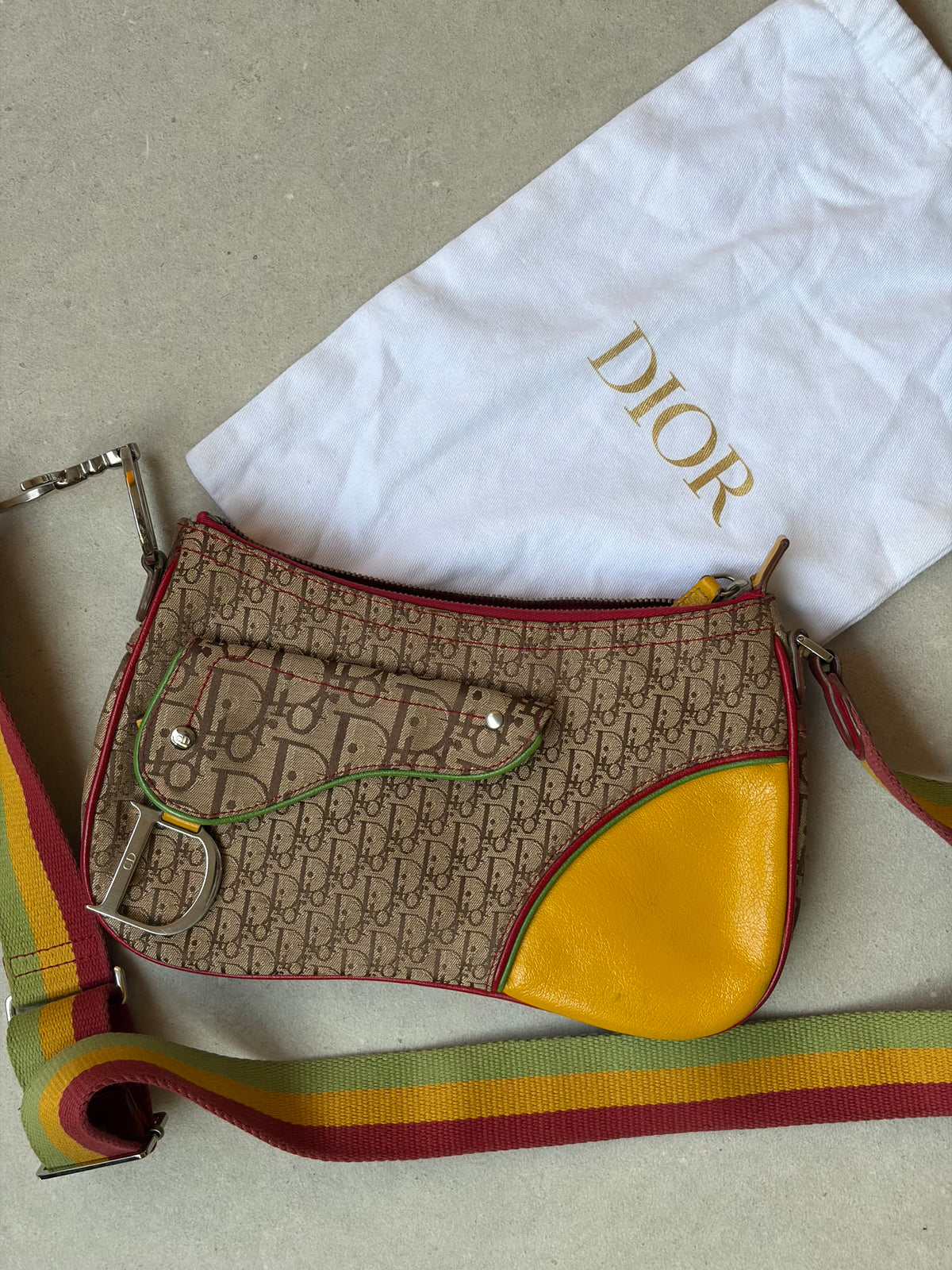 DIOR - Rasta saddle bag by John Galliano
