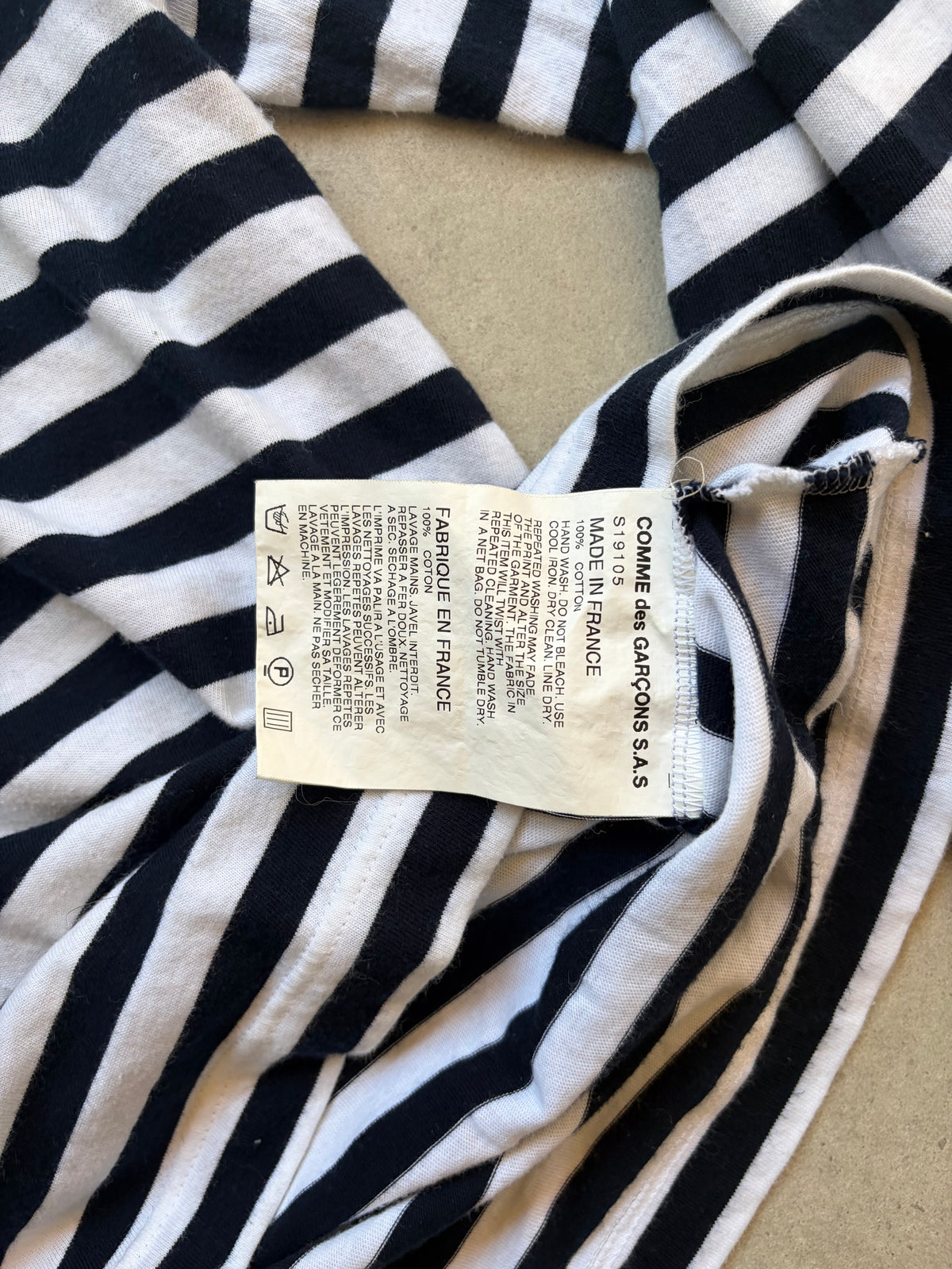 COMME DES GARCONS - Hawaian striped longsleeve