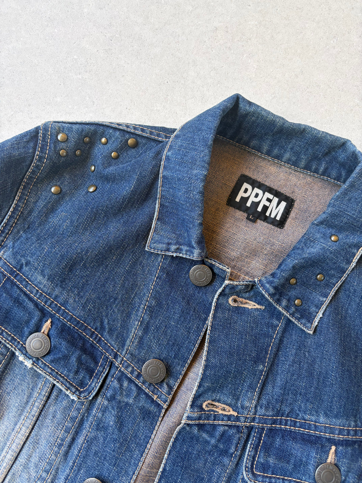 PPFM - Pinned denim jacket