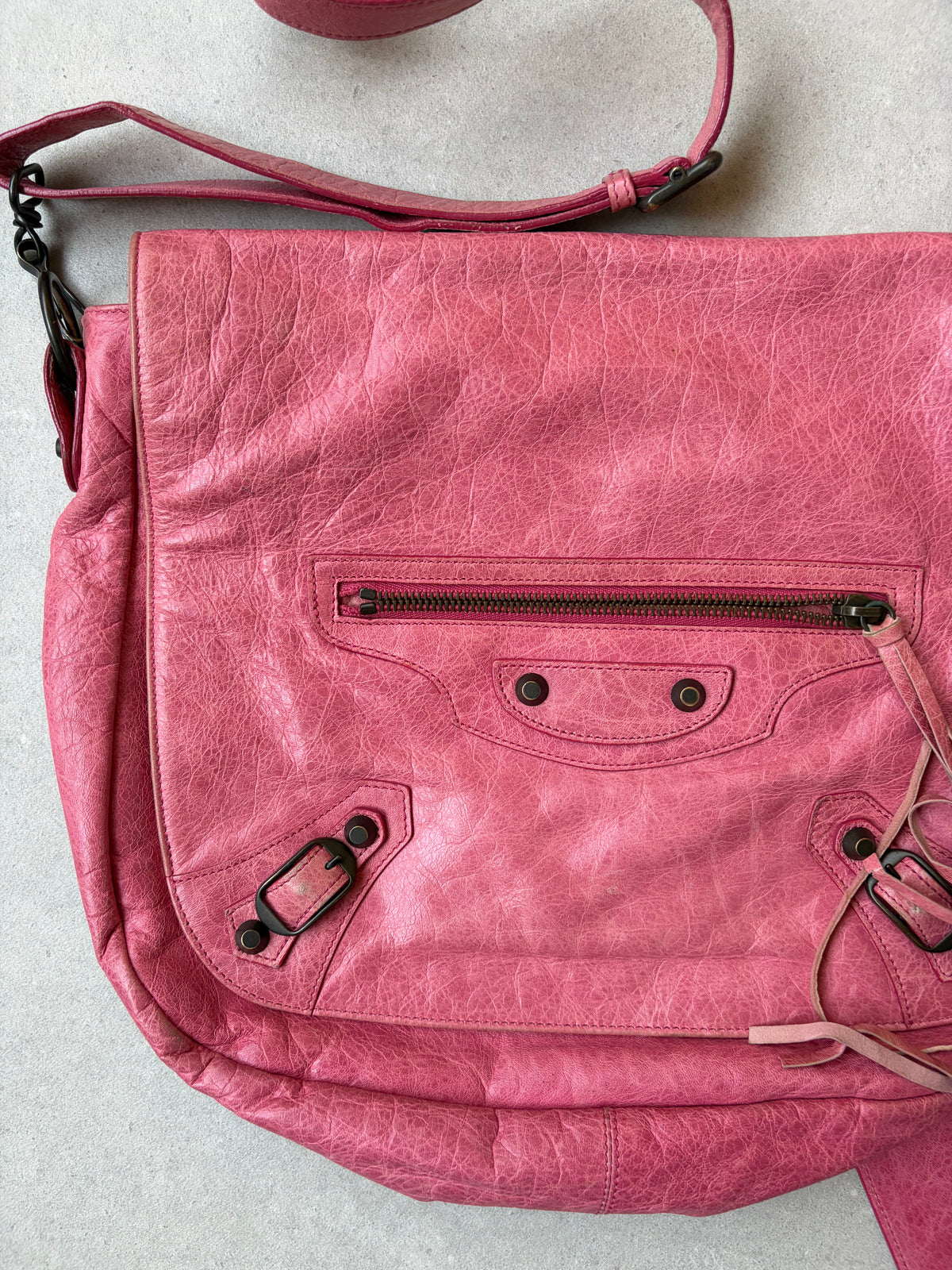 BALENCIAGA - City Moto Messenger bag