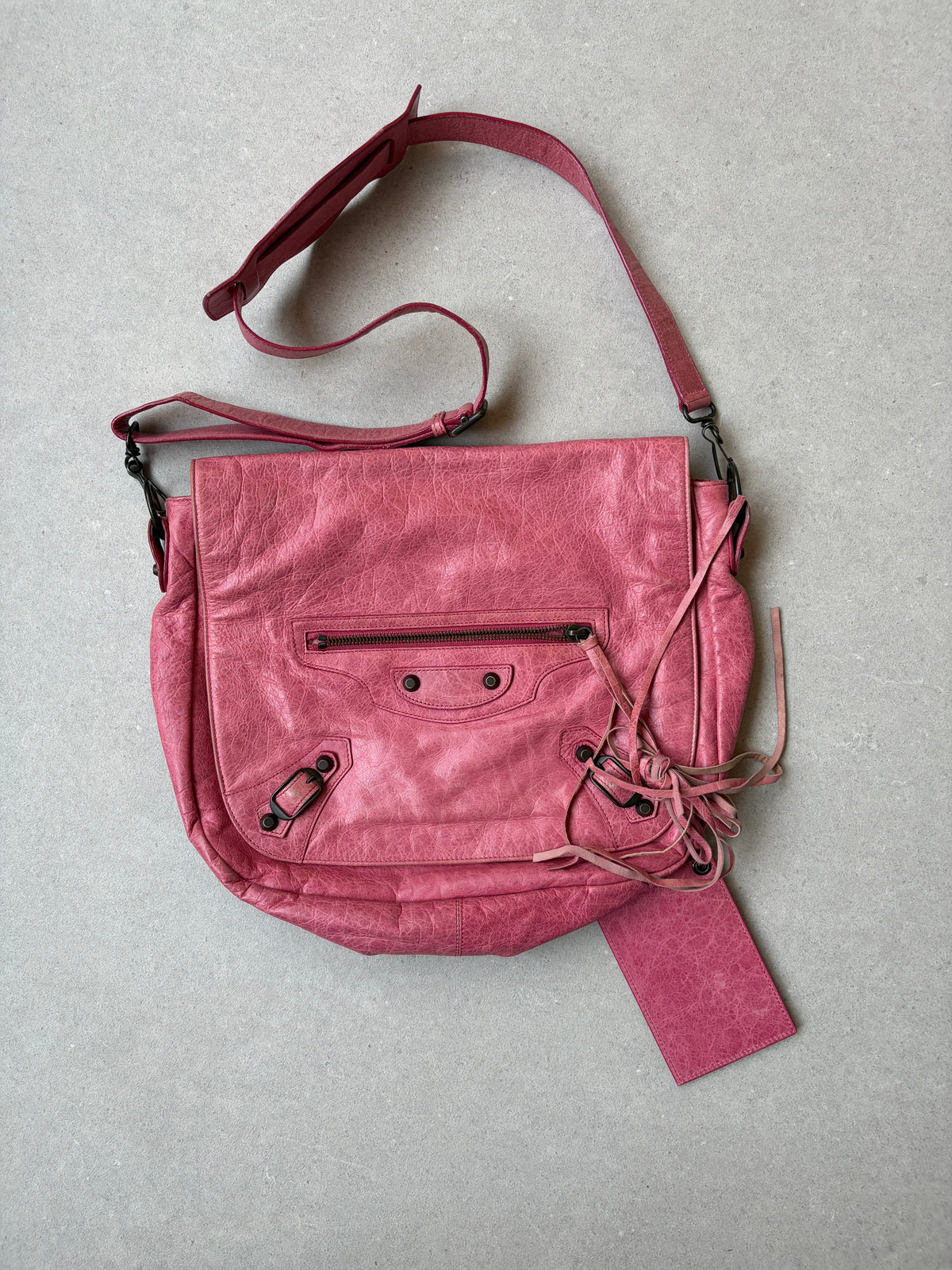 BALENCIAGA - City Moto Messenger bag