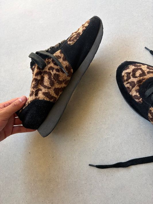 YOHJI YAMAMOTO - Leopard fur sneakers