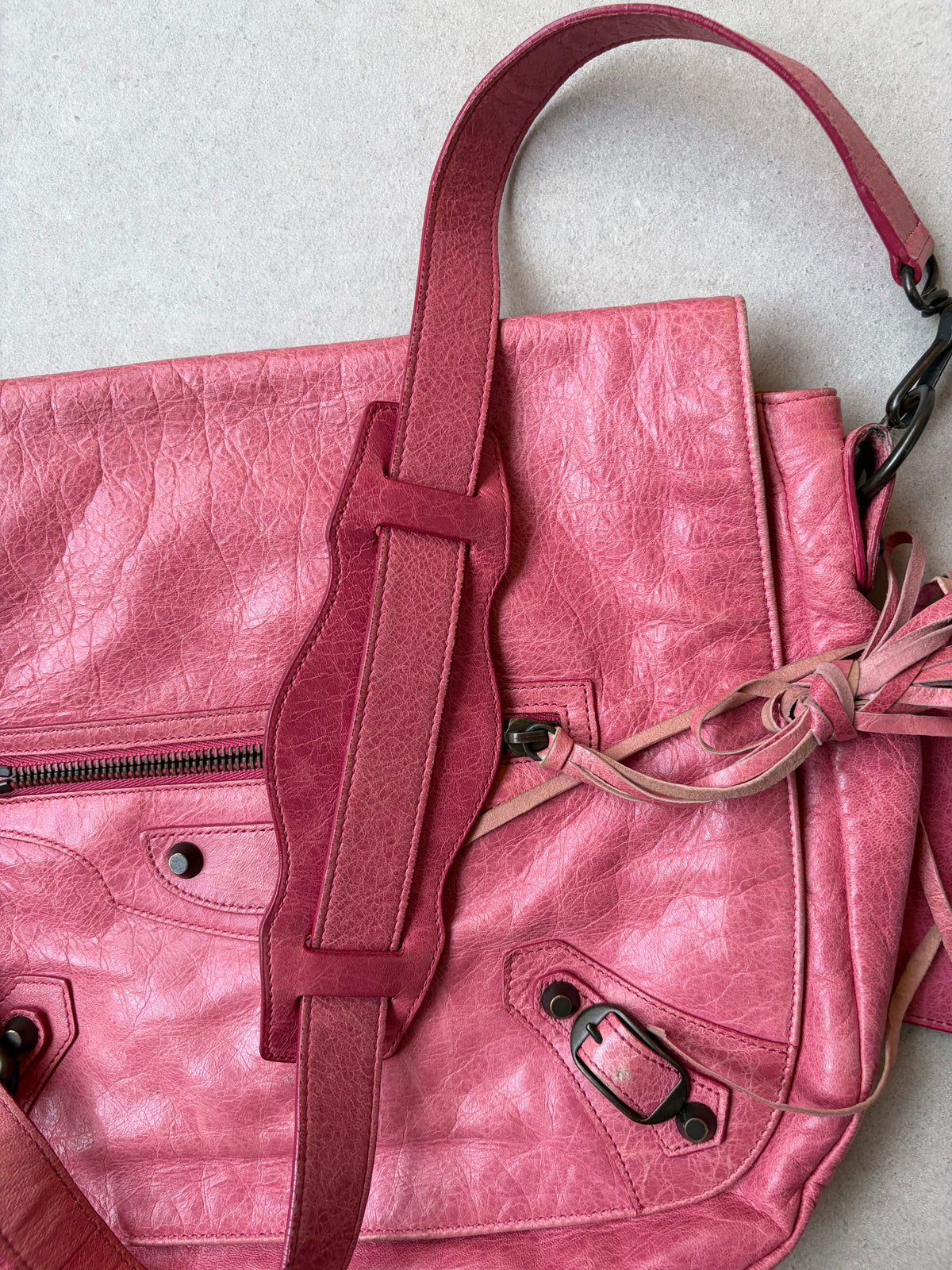 BALENCIAGA - City Moto Messenger bag